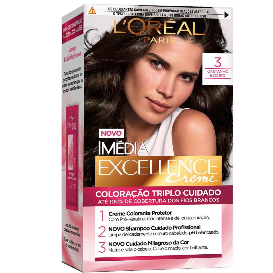 COLORACAO IMEDIA EXC 3 CASTANHO ESCURO