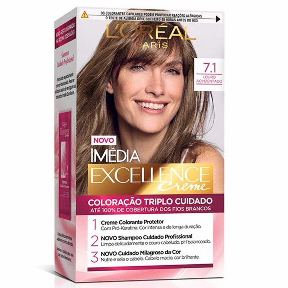 COLORACAO IMEDIA EXC 7.1 LOURO ACINZENTADO
