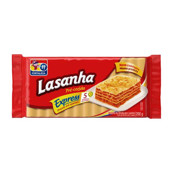 MACARRAO FORT LASANHA EXPRESS 200G PRE-COZIDA