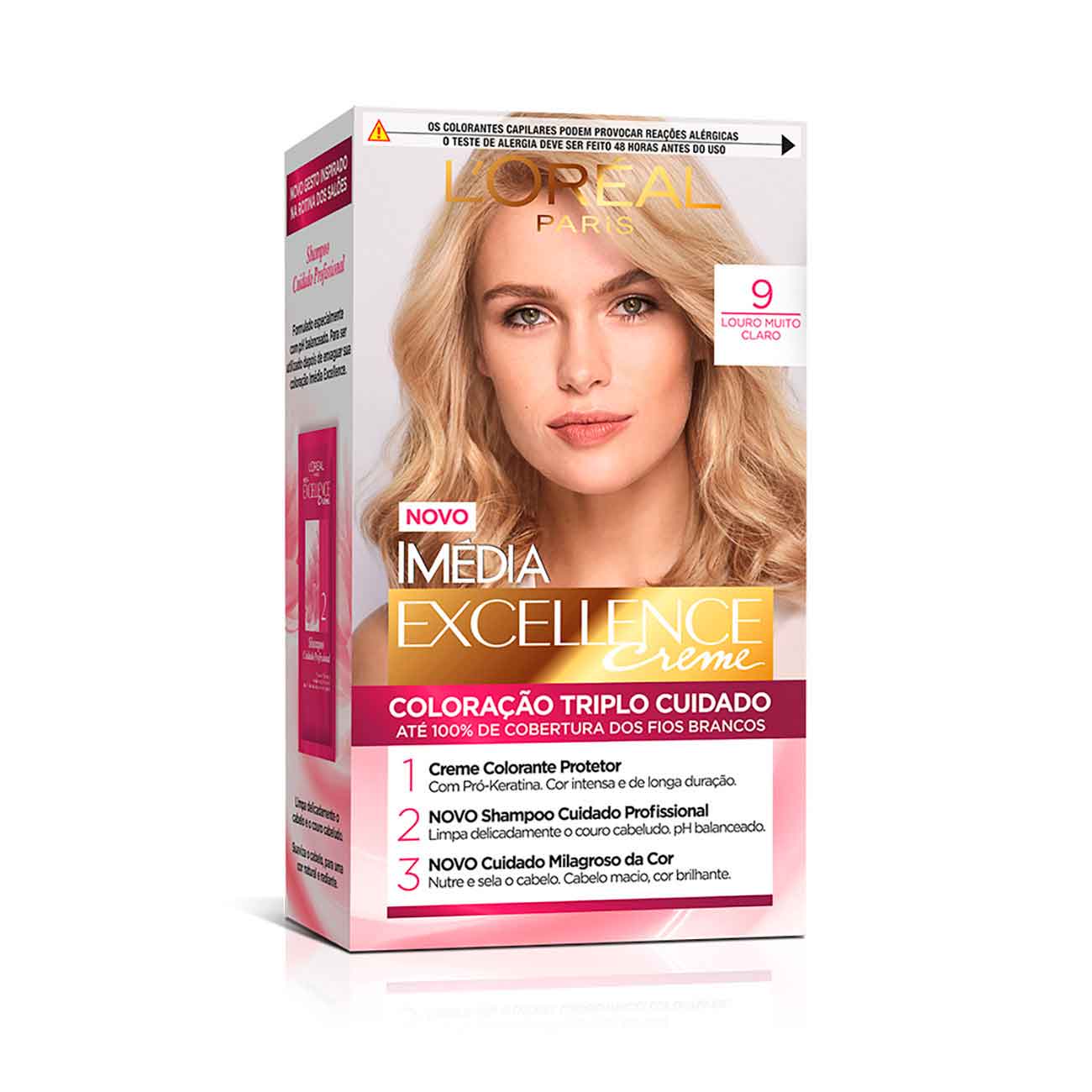 COLORACAO IMEDIA EXC 9 LOURO MUITO CLARO