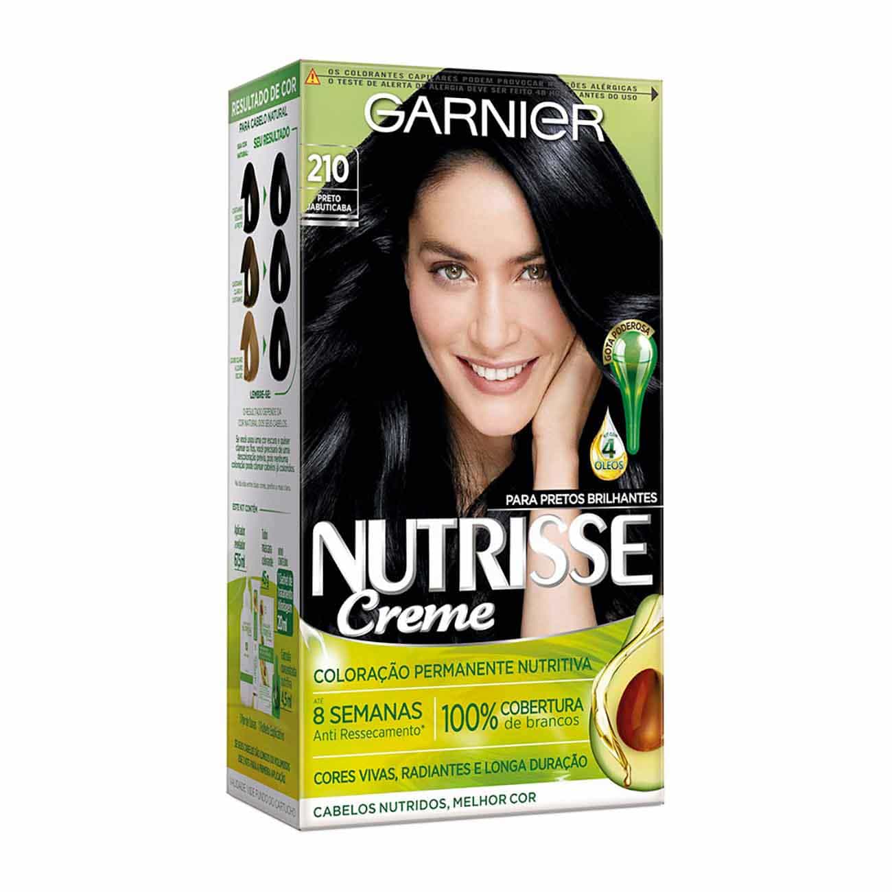 COLORACAO NUTRISSE 210 PRETO JABUTICABA