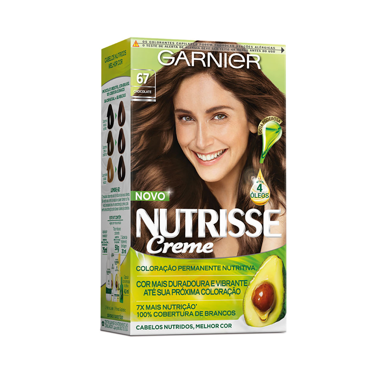 COLORACAO NUTRISSE 67 CHOCOLATE PALOMA