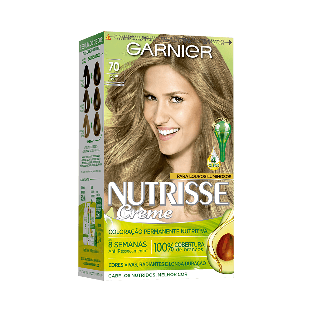 COLORACAO NUTRISSE 70 LOURO NATURAL/MEL