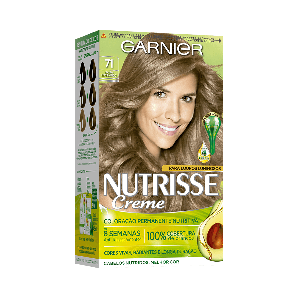 COLORACAO NUTRISSE 71 LOURO ESPLENDIDO