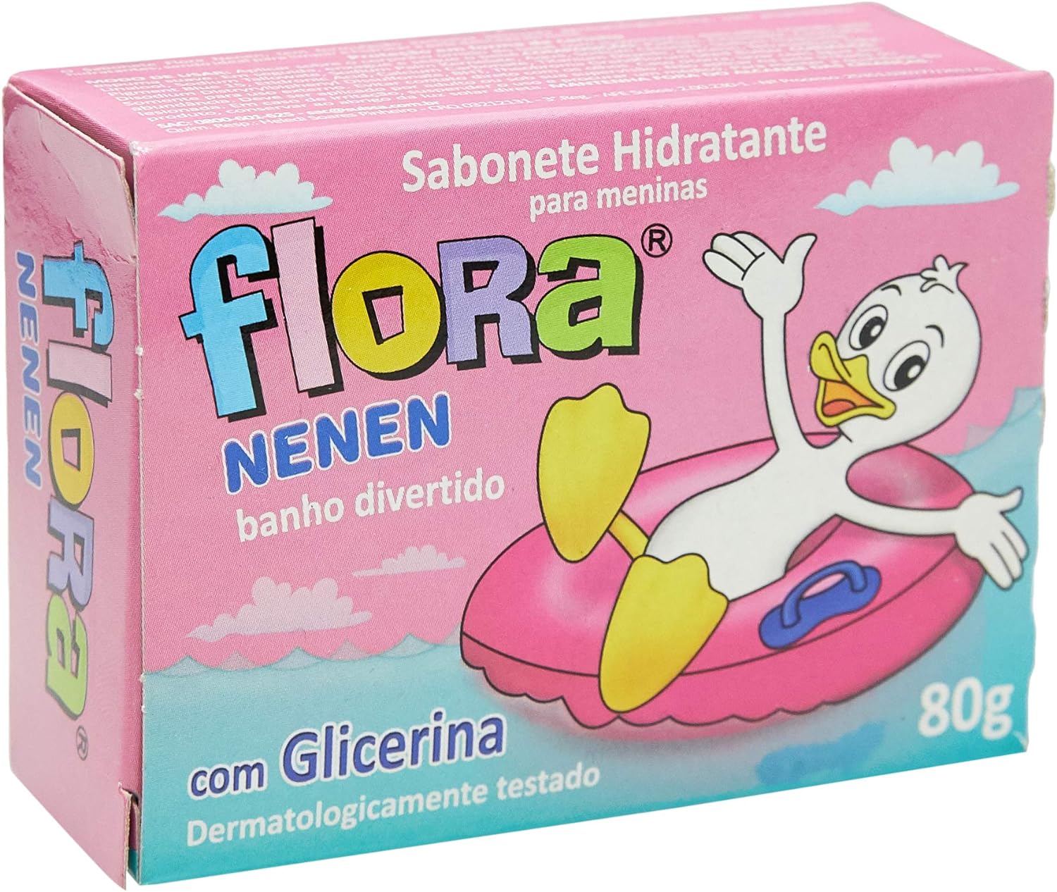 SABONETE INF FLORA NENEM 80G ROSA P/MENINAS
