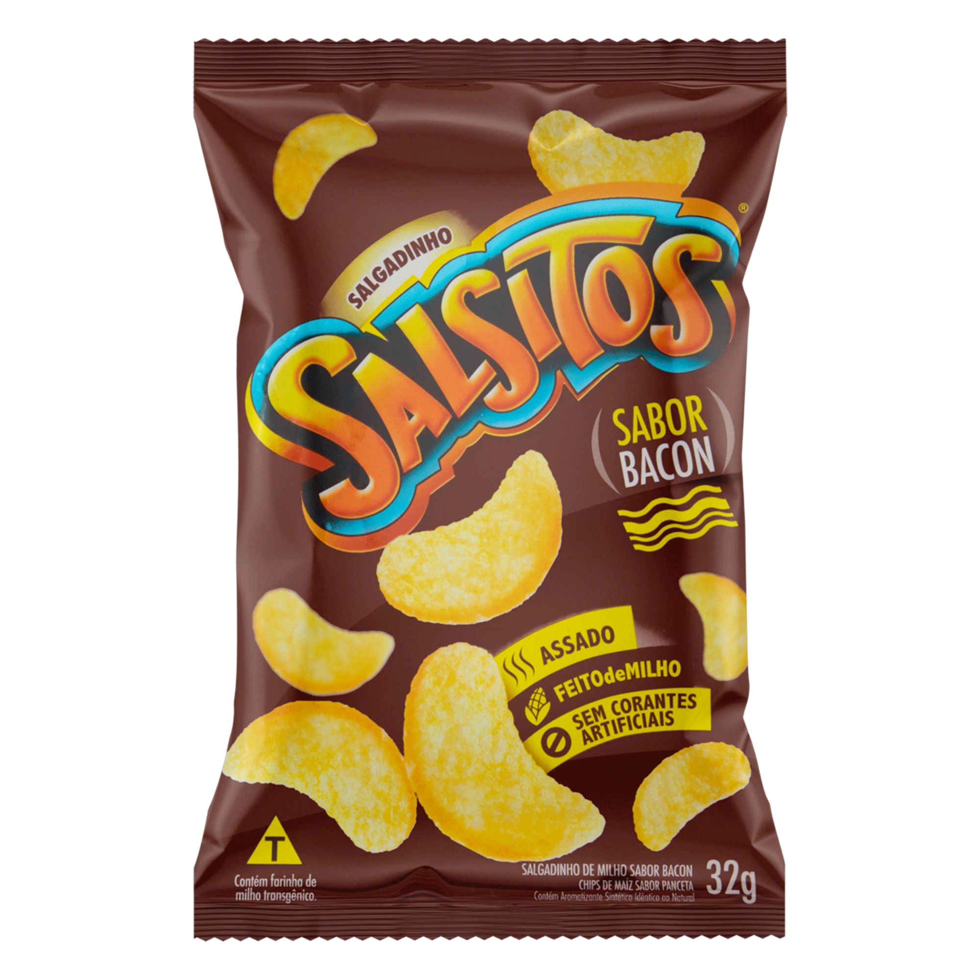 SALSITO SNACK DE MILHO 32G BACON