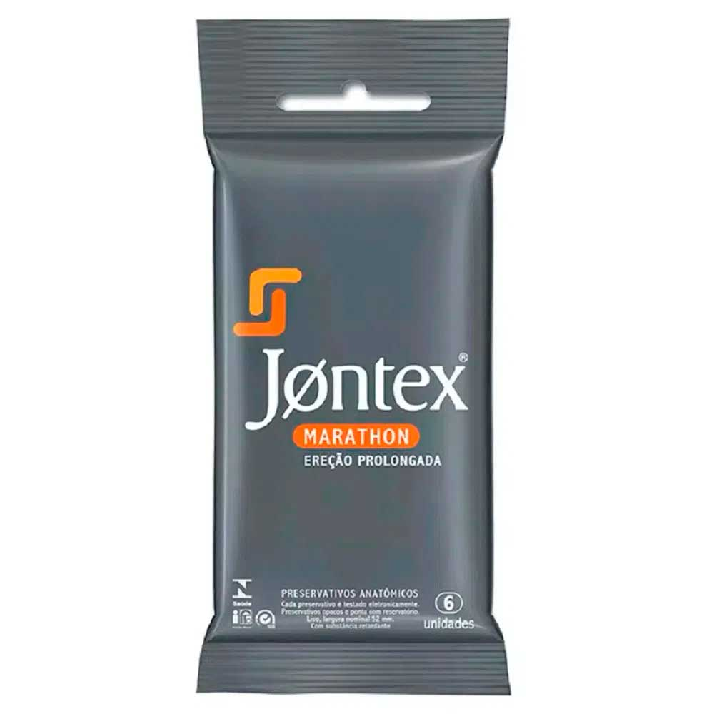 PRESERVATIVO JONTEX LUBRIFICADO C/6UN MARATHON FP