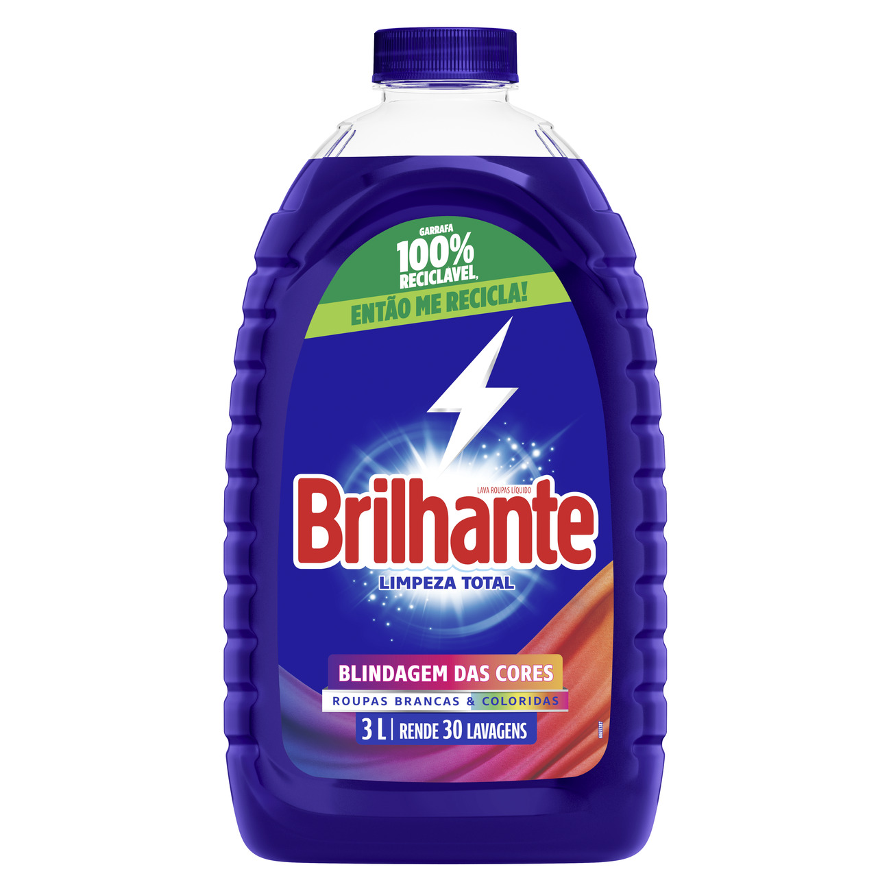 DETERGENTE LIQUIDO BRILHANTE 3L LIMPEZA TOTAL