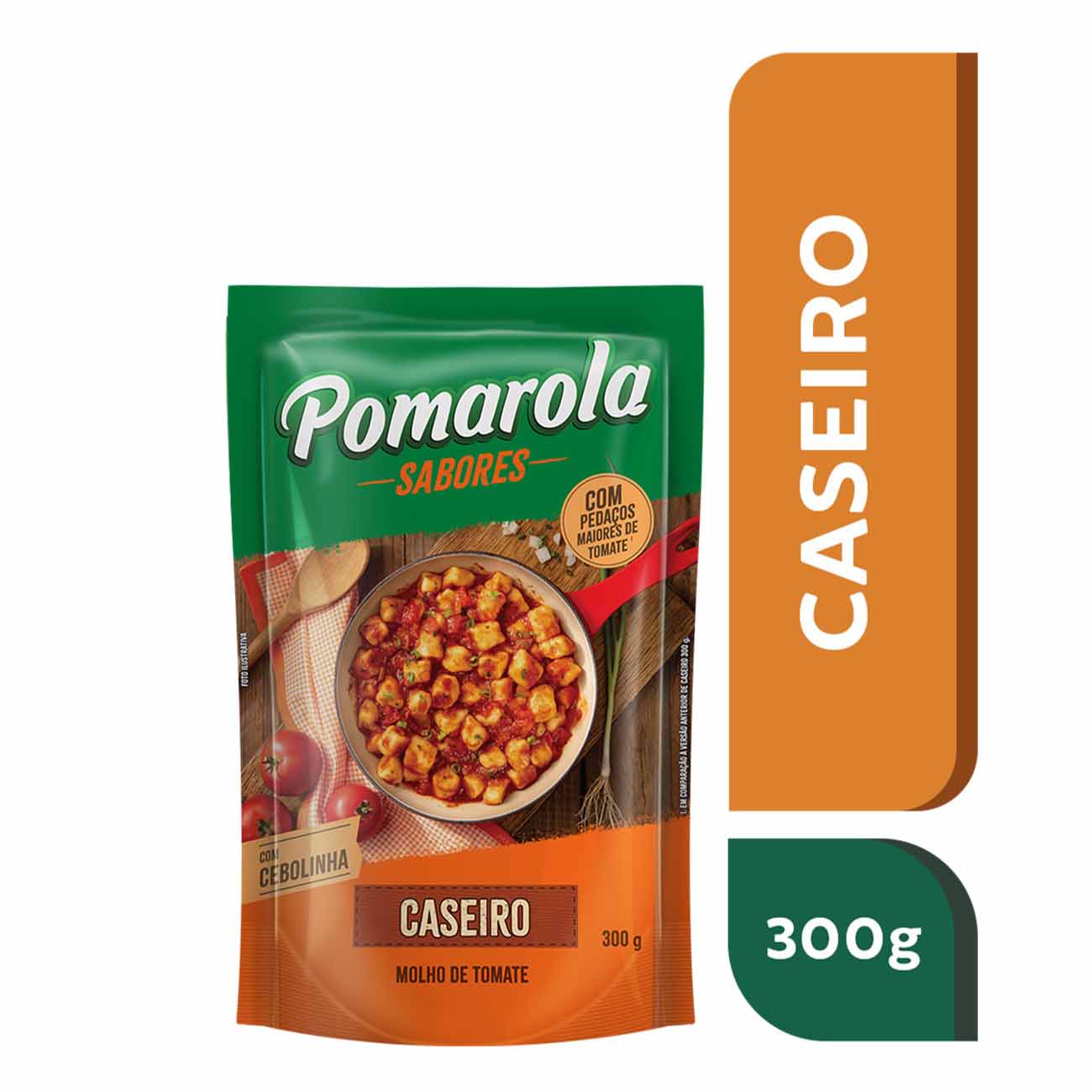 MOLHO TOMATE POMAROLA SACHET 300G CASEIRO