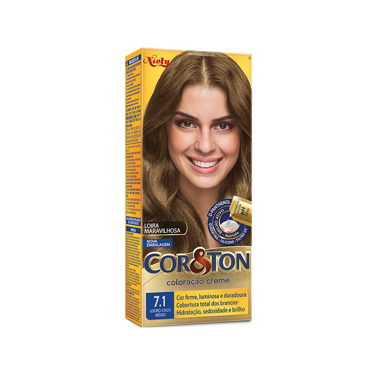 COLORACAO COR&TON MKIT 7.1 LOURO CINZA MEDIO 135G