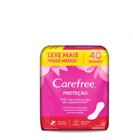 PROTETOR CAREFREE C/40 UN PROTECAO C/PERFUME