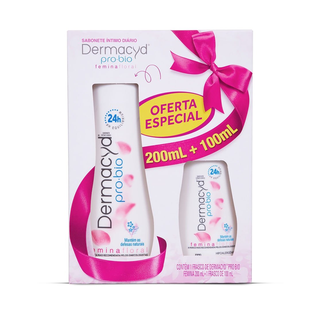 SABONETE LIUIDOQ INTIMO DERMACYD 200ML+100ML FEMINA
