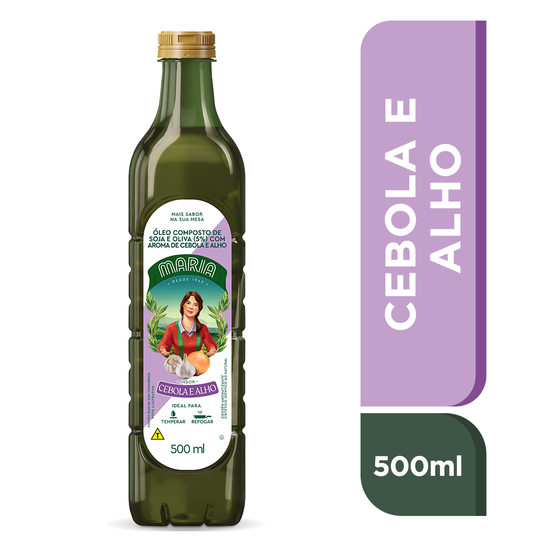 OLEO COMPOSTO MARIA PET 500 ML CEBOLA E ALHO