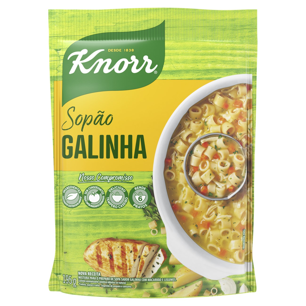SOPAO KNORR MAIS 195G GALINHA+MACARRAO
