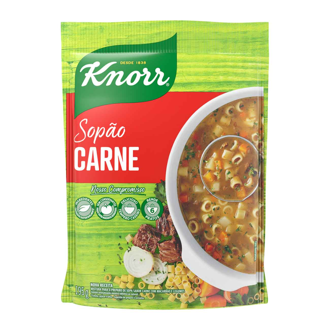 SOPAO KNORR MAIS 195G CARNE+MACARRAO