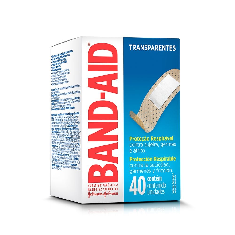 CURATIVO BAND-AID TRANSP.C/40 UN