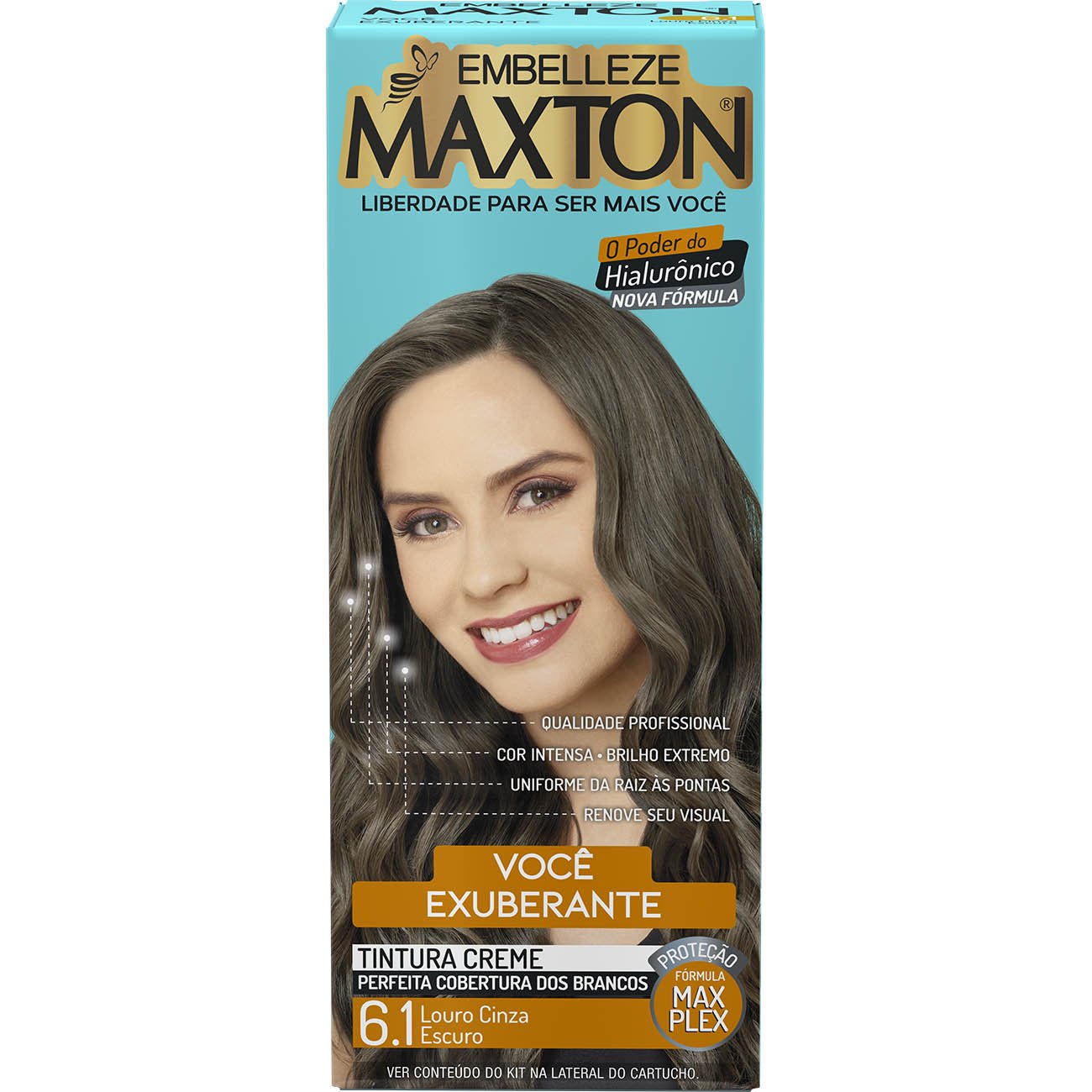 COLORACAO MAXTON KIT PRAT. 6.1 LOURO CINZA ESCURO