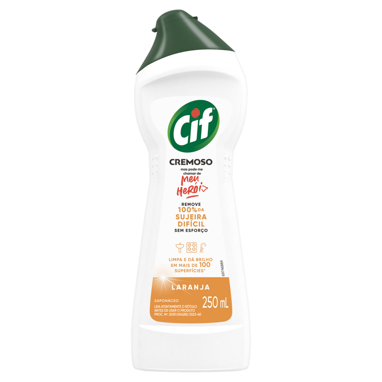 LIMPADOR CIF CREMOSO L.PROFUNDA 250ML LARANJA