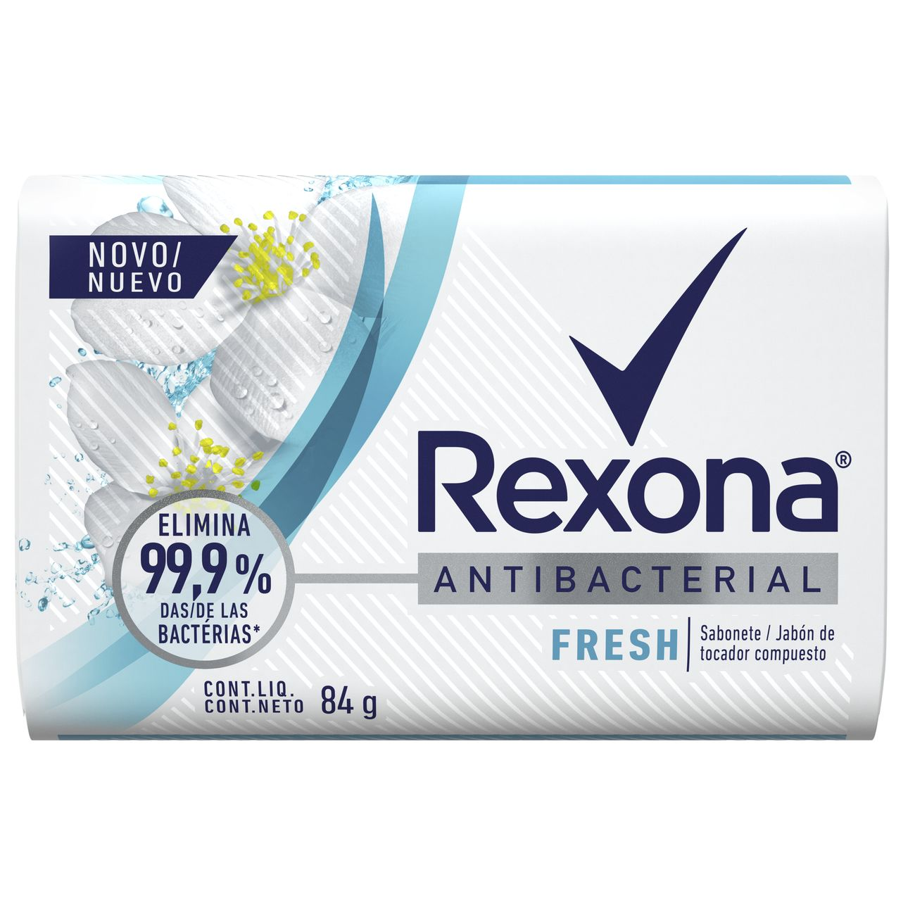 SABONETE REXONA 84G ANTIBACTERIAL FRESH