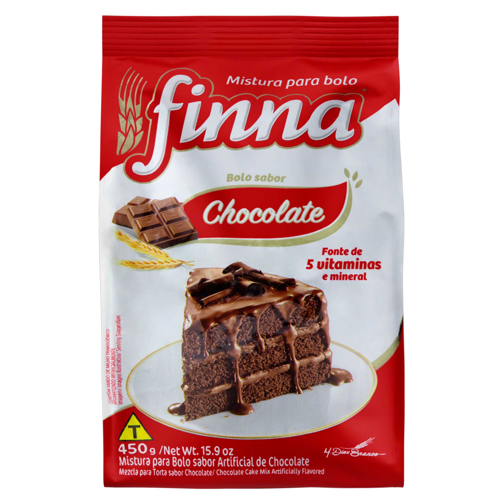 MISTURA P/ BOLO FINNA 450G CHOCOLATE