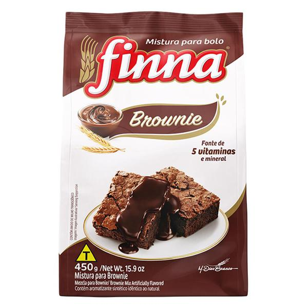MISTURA P/ BOLO FINNA 450G BROWNIE