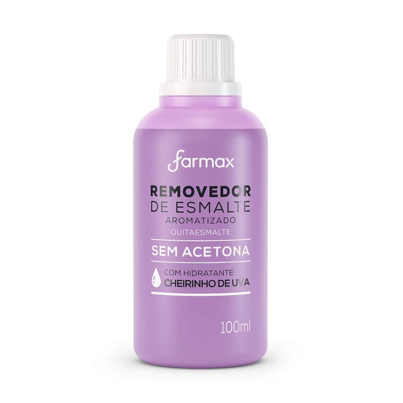 REMOV SEM ACETONA AROMATIZADO FARMAX 100ML UVA