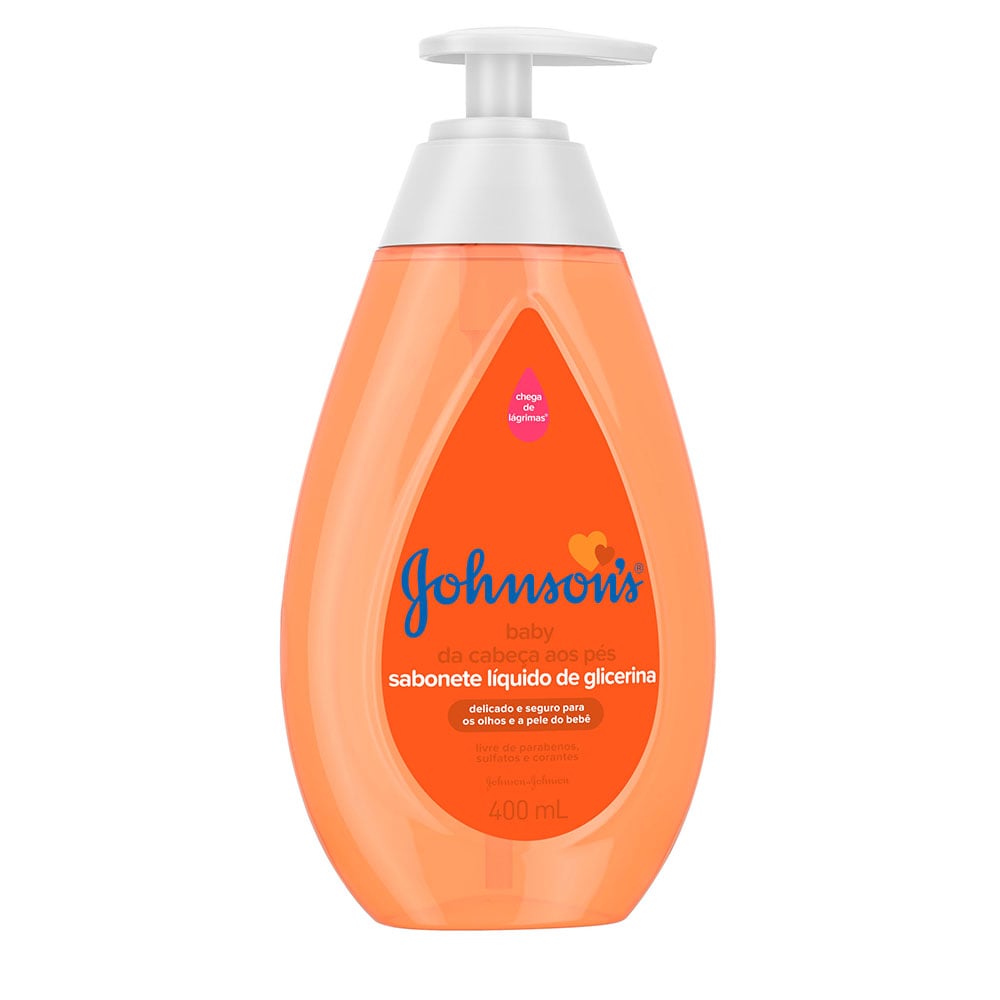 SABONETE INF LQ J&J BABY 400ML. DA CABECA AOS PES