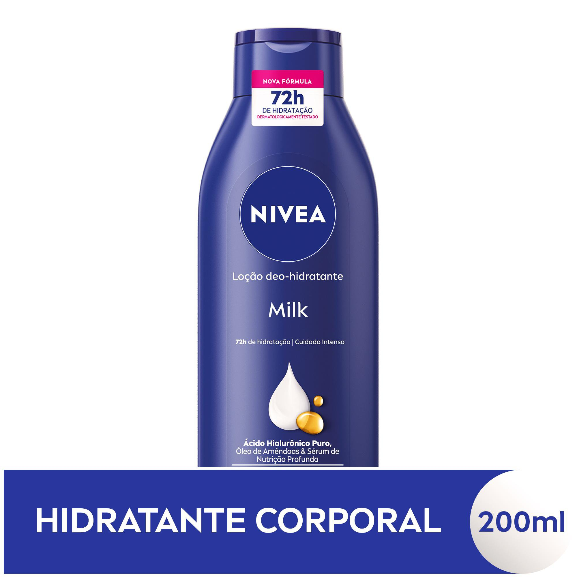 LOCAO NIVEA BODY DEO 200ML MILK