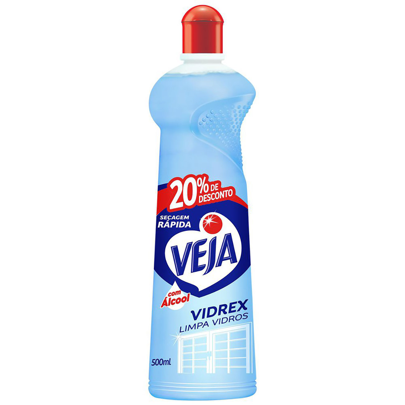 LIMPADOR VIDRO VIDREX 500ML 20% DESC SQUEEZE TRAD.
