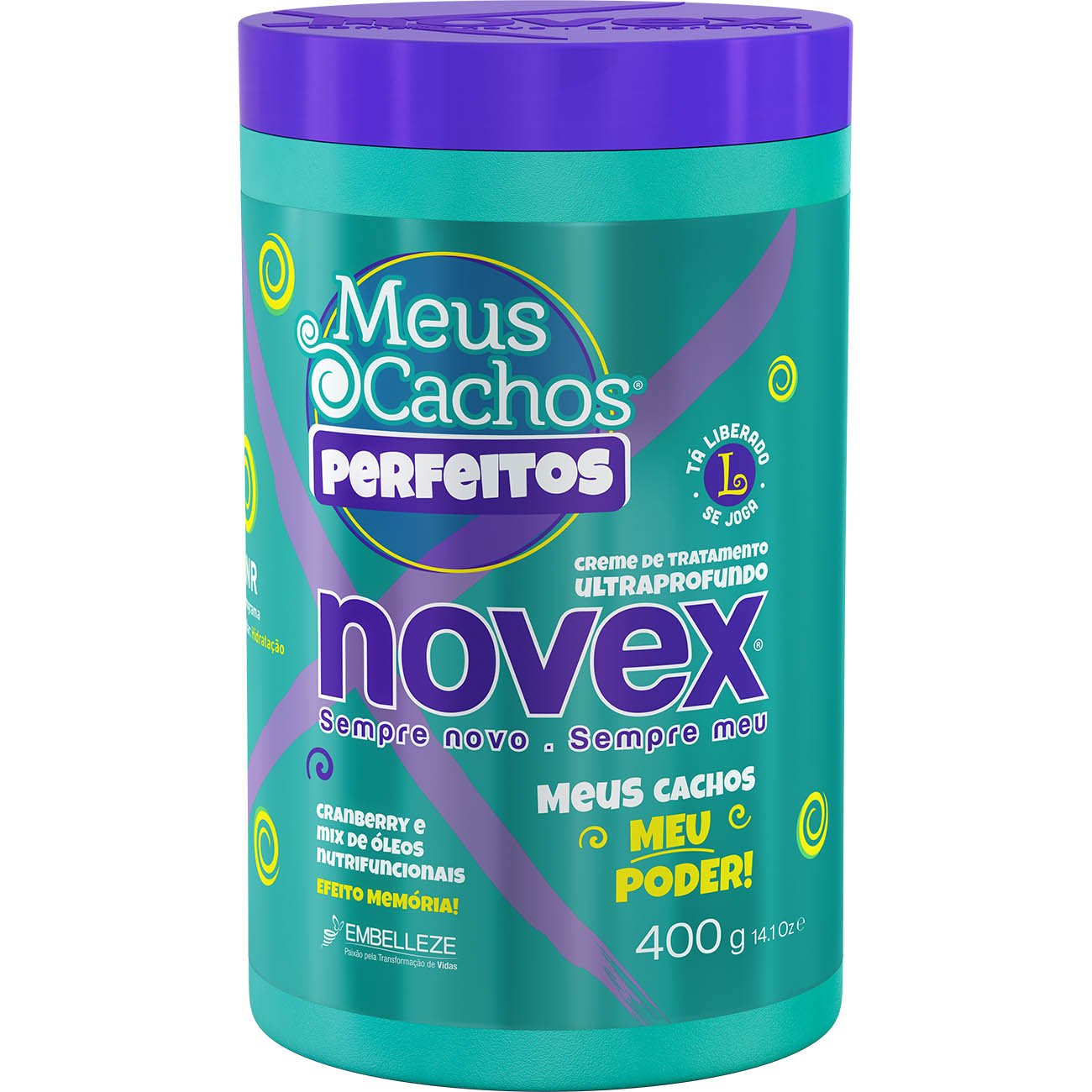 CREME DE TRATAMENTO NOVEX 400G. MEUS CACHOS