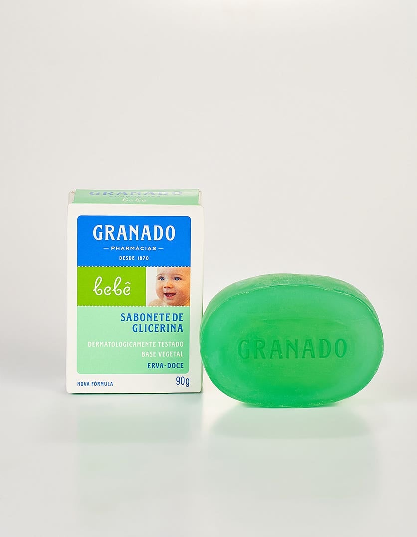 SABONETE INFANTIL GRANADO GLICERINA BEBE 90G ERVA-DOCE