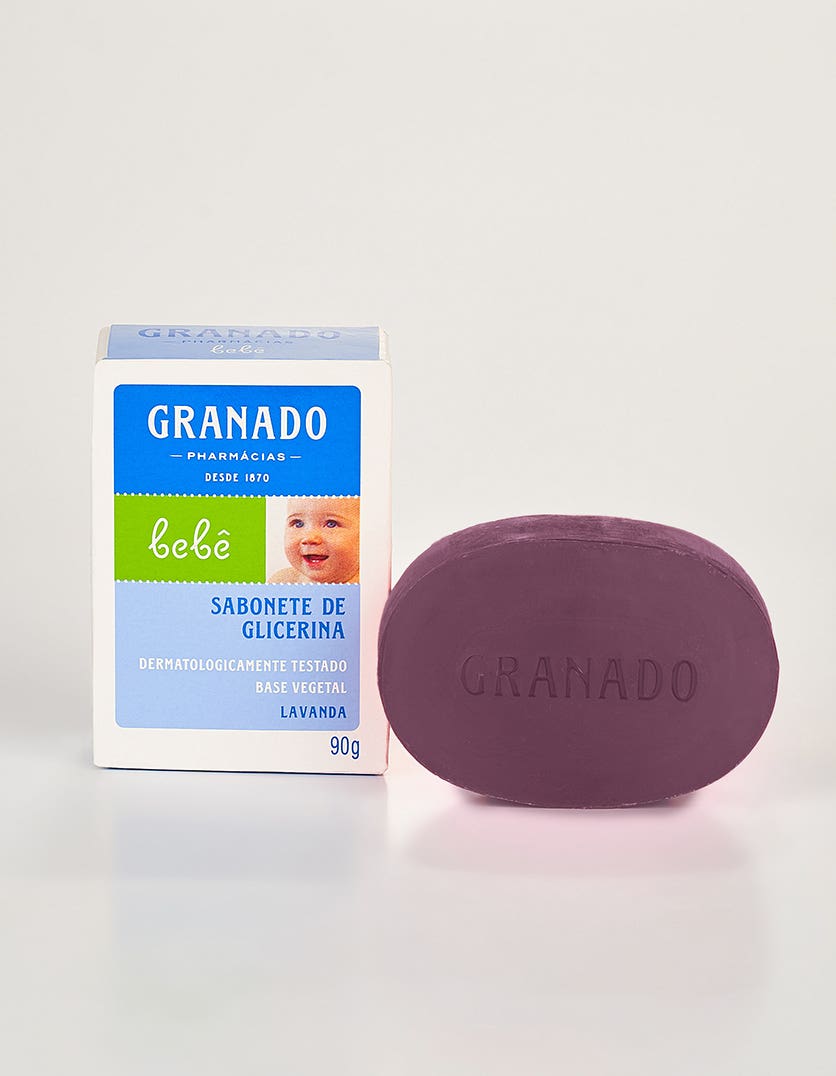 SABONETE INFANTIL GRANADO GLICERINA BEBE 90G LAVANDA