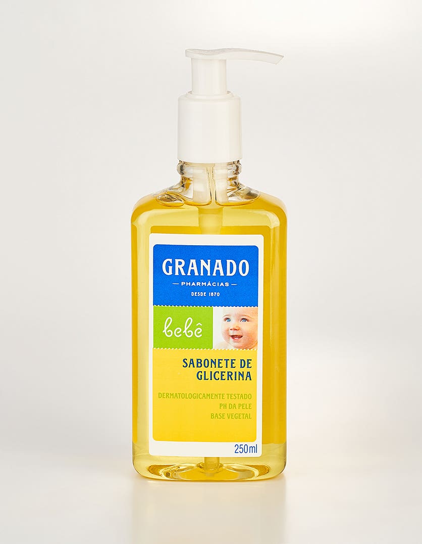 SABONETE INF LQ GRANADO GLICERINA BEBE 250ML TRADICIONAL