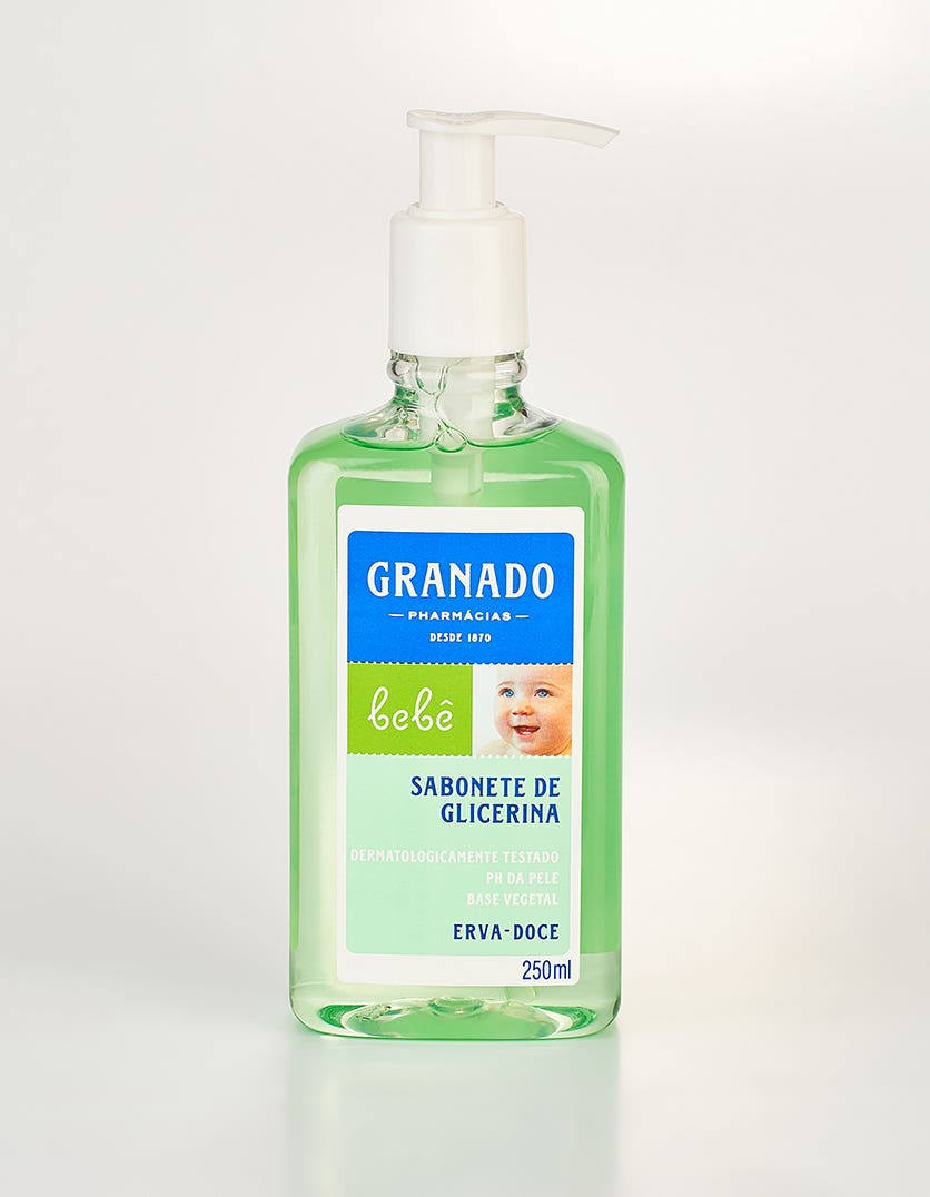 SABONETE INF LQ GRANADO GLICERINA BEBE 250ML ERVA-DOCE