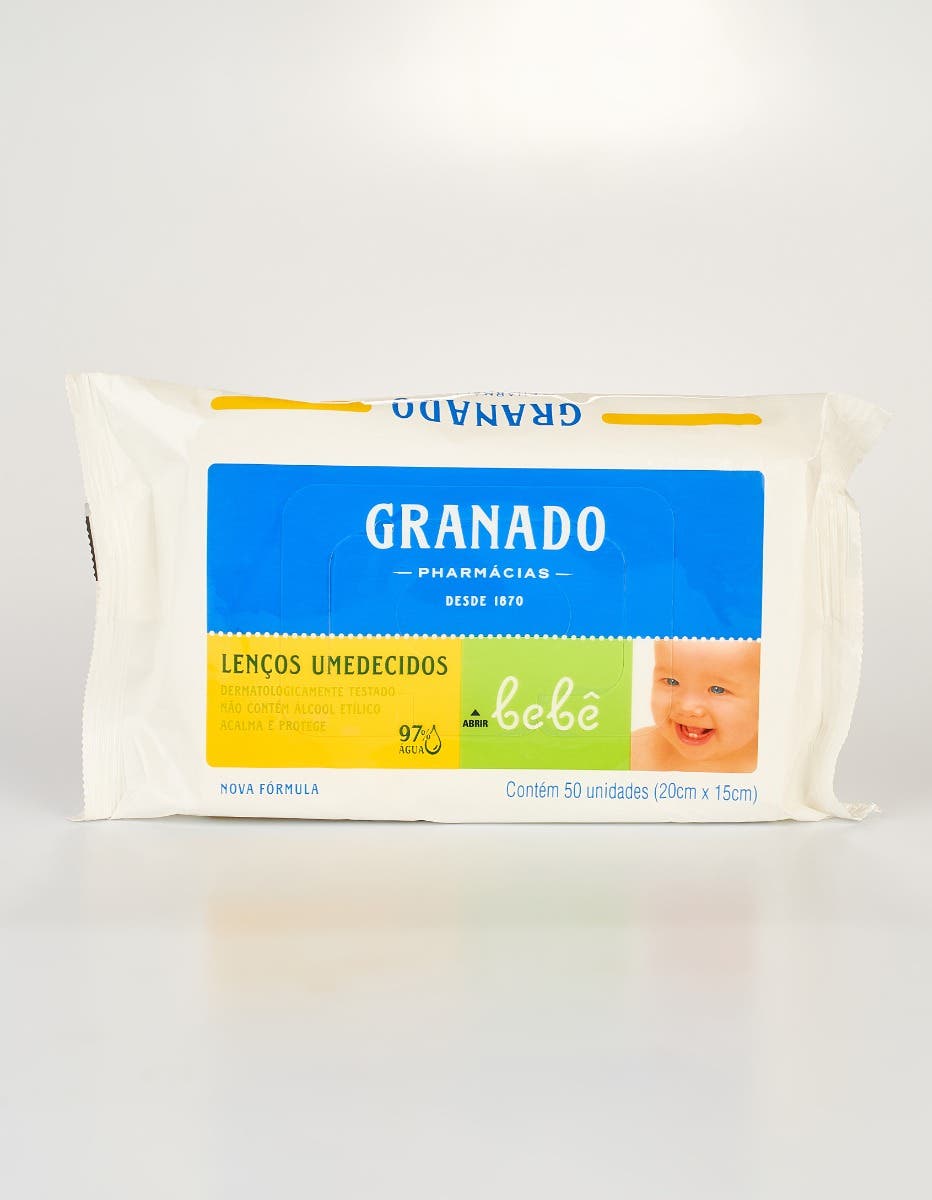 LENCO UMEDECIDO GRANADO BEBE 50UN TRADICIONAL