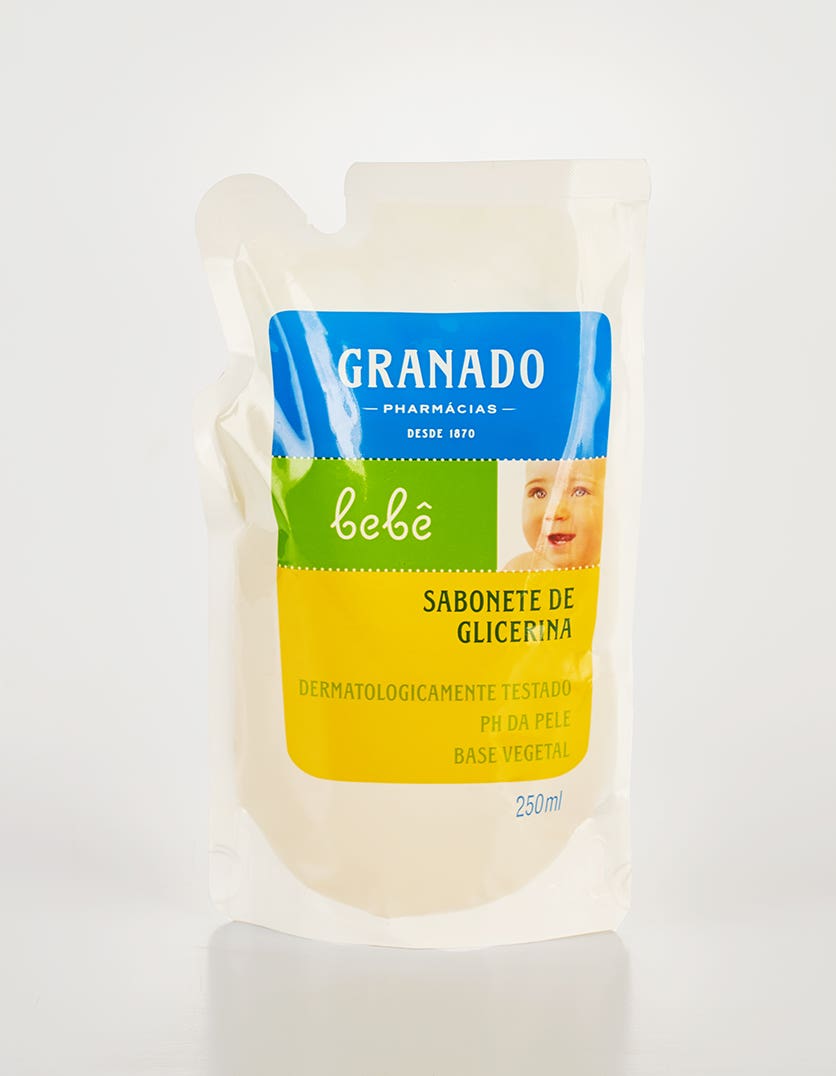 SABONETE INFANTIL LIQUIDO GRANADO GLICERINADO BEBE REFIL 250ML TRADICIONA