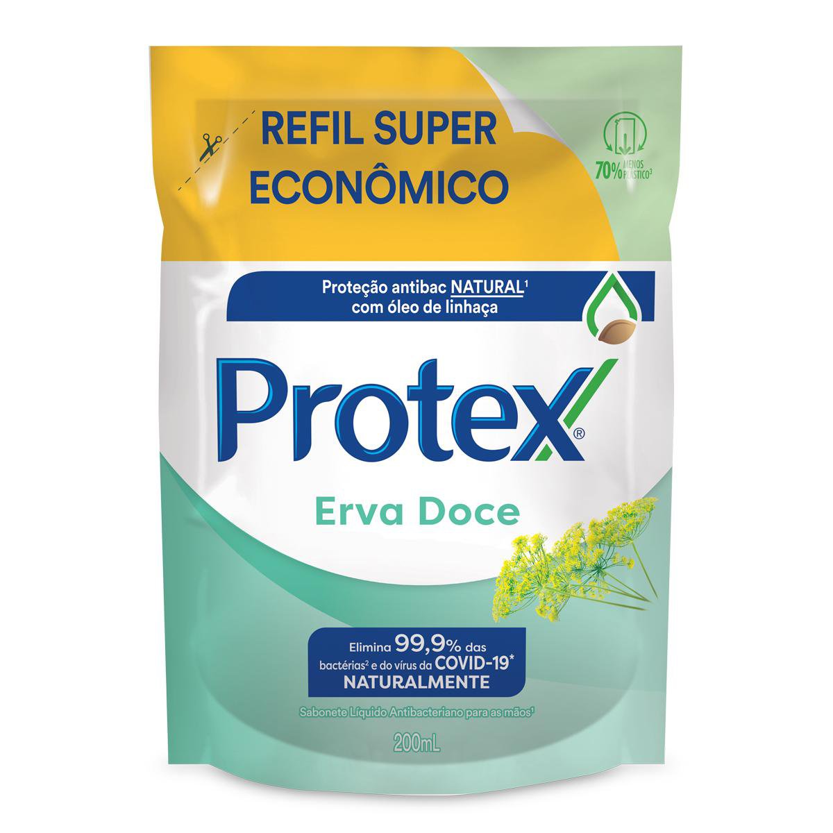 SABONETE LIQUIDO PROTEX REFIL 200 ML ERVA DOCE