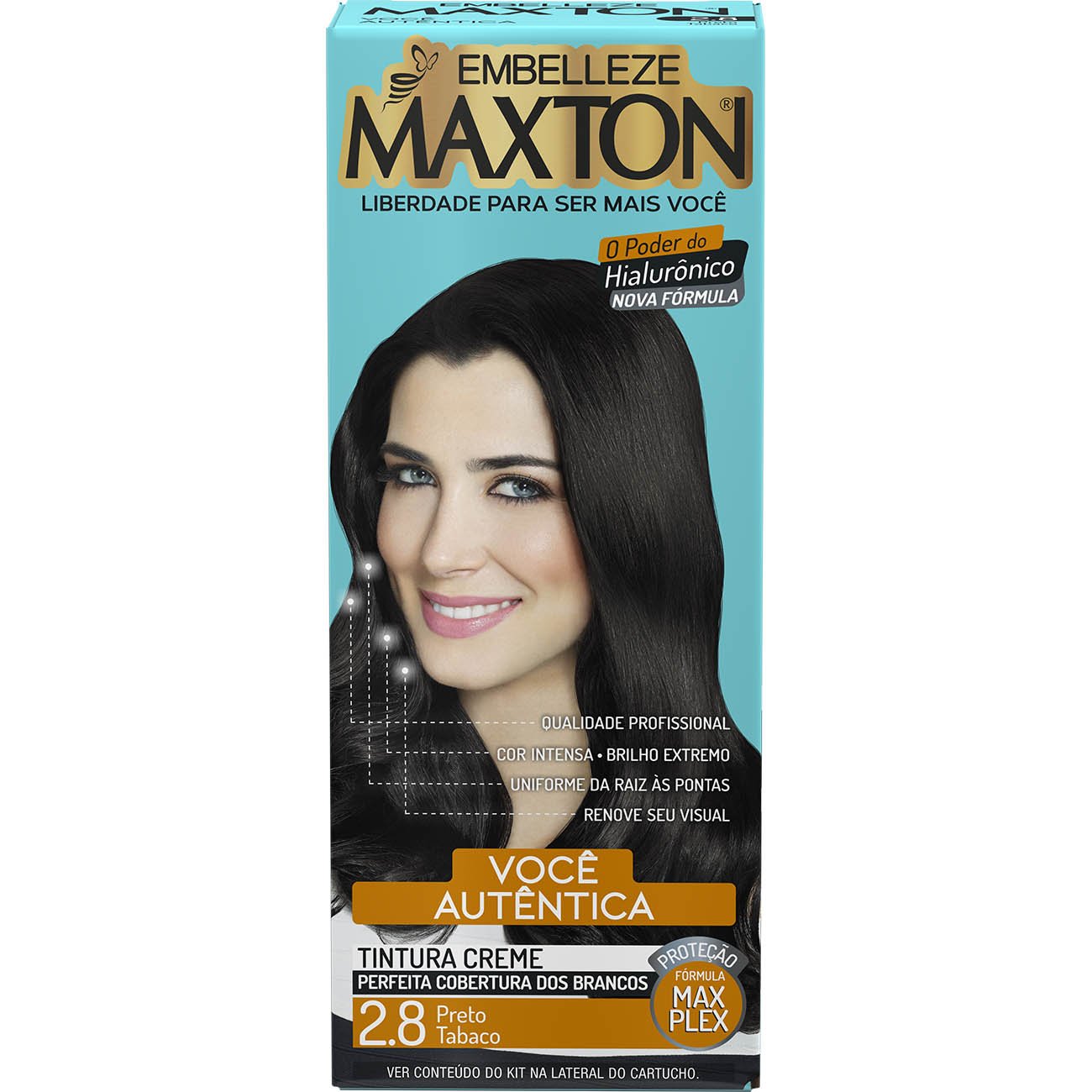 COLORACAO MAXTON KIT PRAT. 2.8 PRETO TABACO
