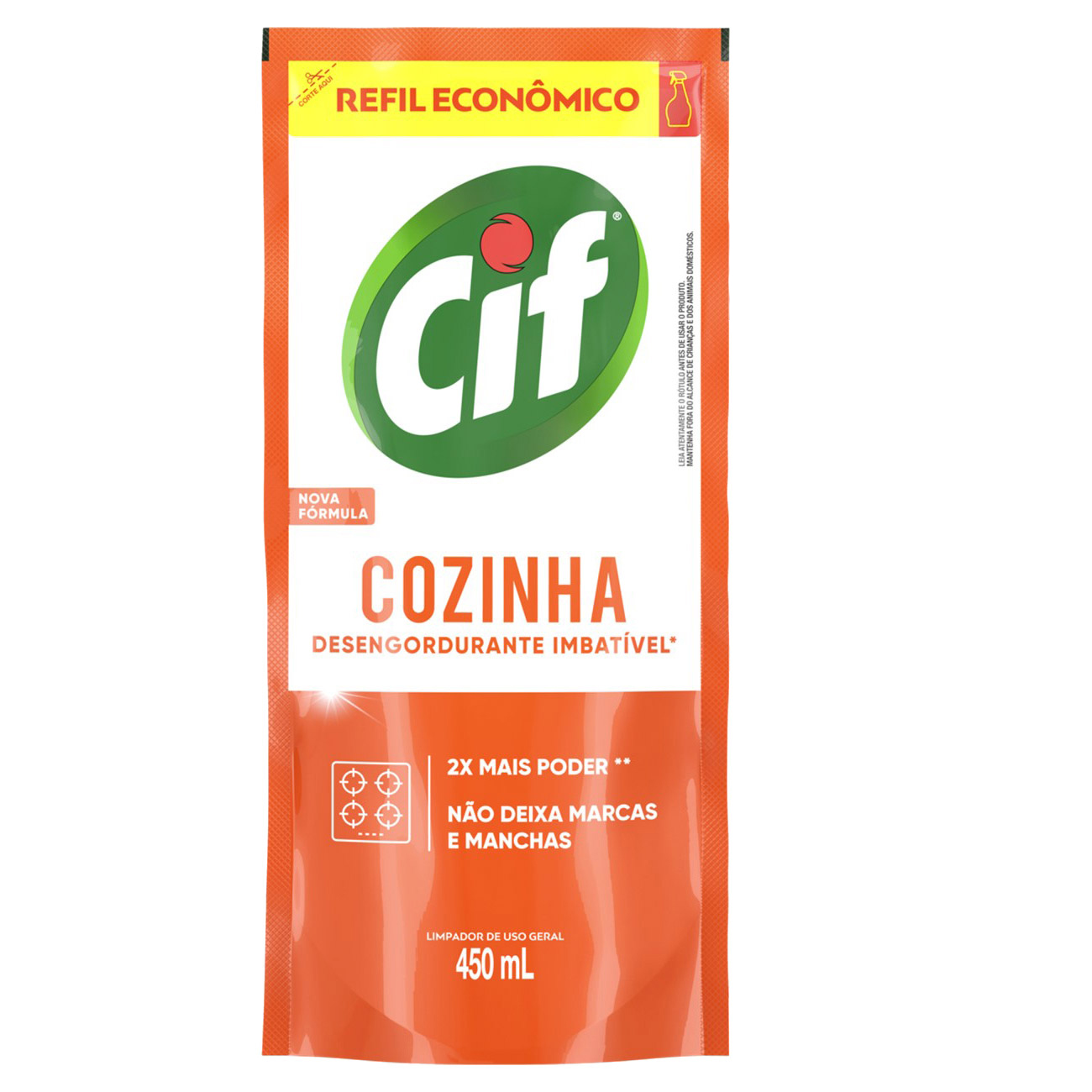 LIMPADOR CIF ULT RAP DESENGORDURANTE SACHET 450ML