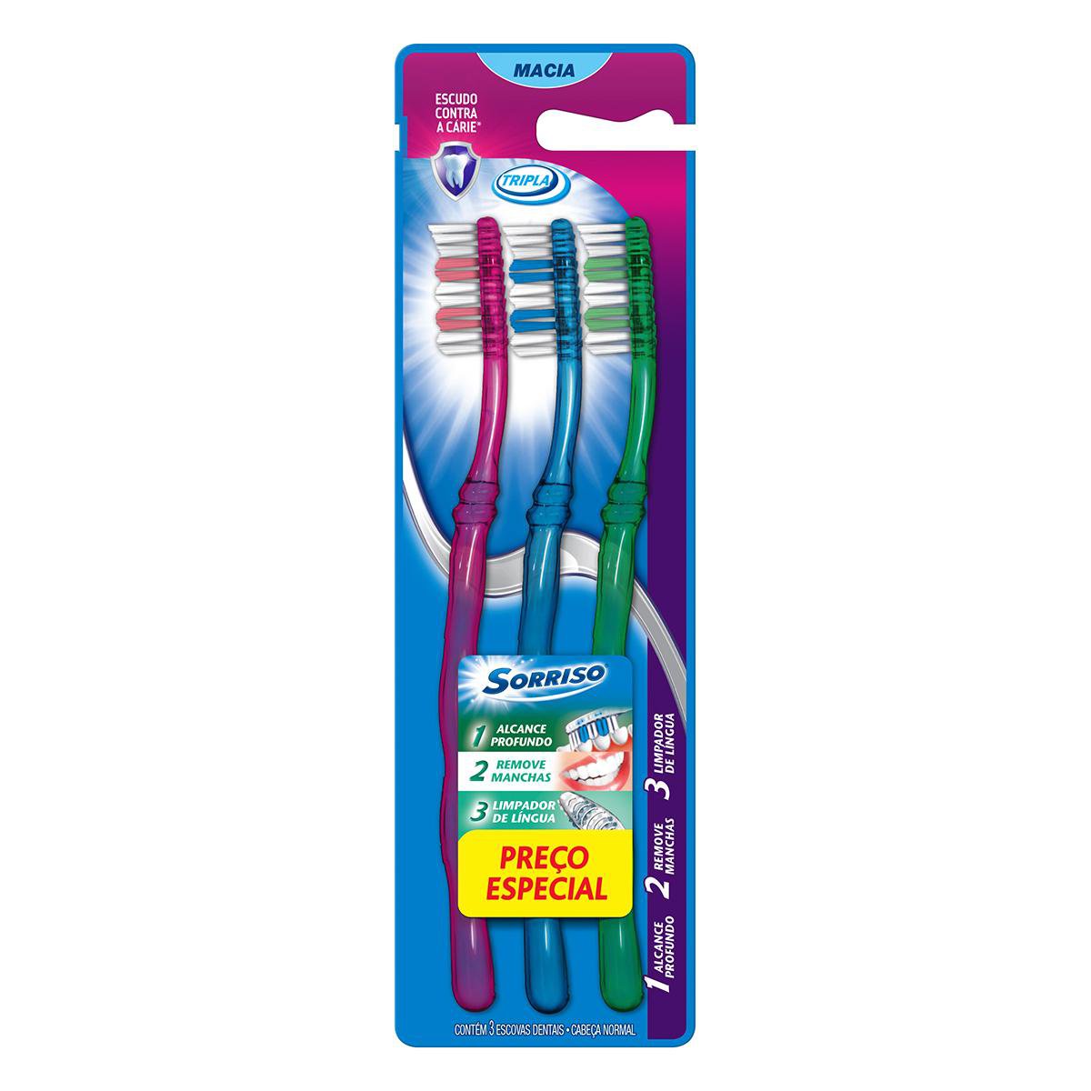 ESCOVA DENTAL COLGATE SORRISO TRIPLA LEVE L3 P2