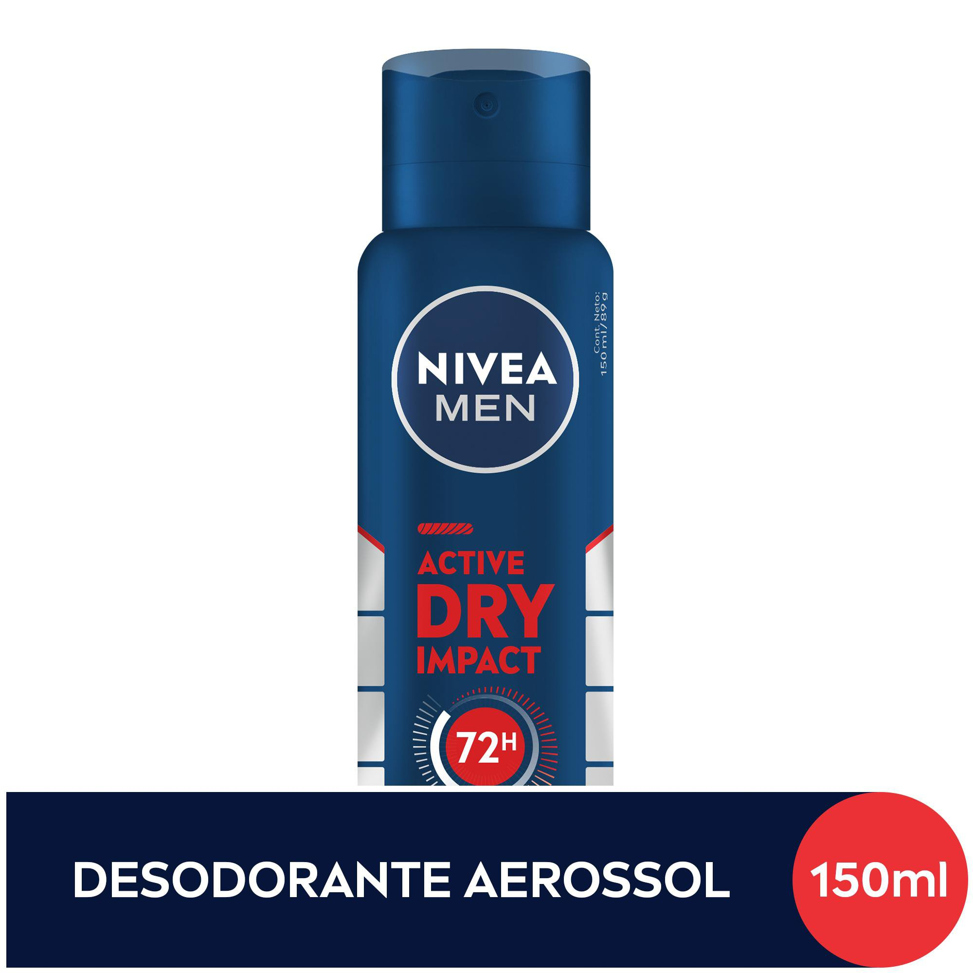 DESODORANTE AEROSSOL NIVEA 72H 150ML MEN DRY IMPACT