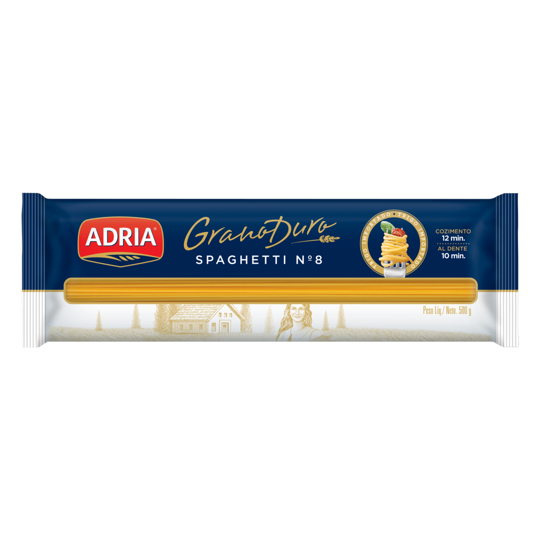 MACARRAO ADRIA GRANO DURO 500G. SPAGHETTI