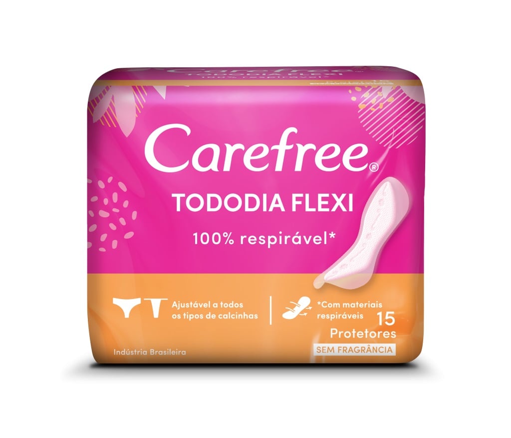 PROTETOR CAREFREE C/15 UN TODO DIA FLEXI S/ PERFUME