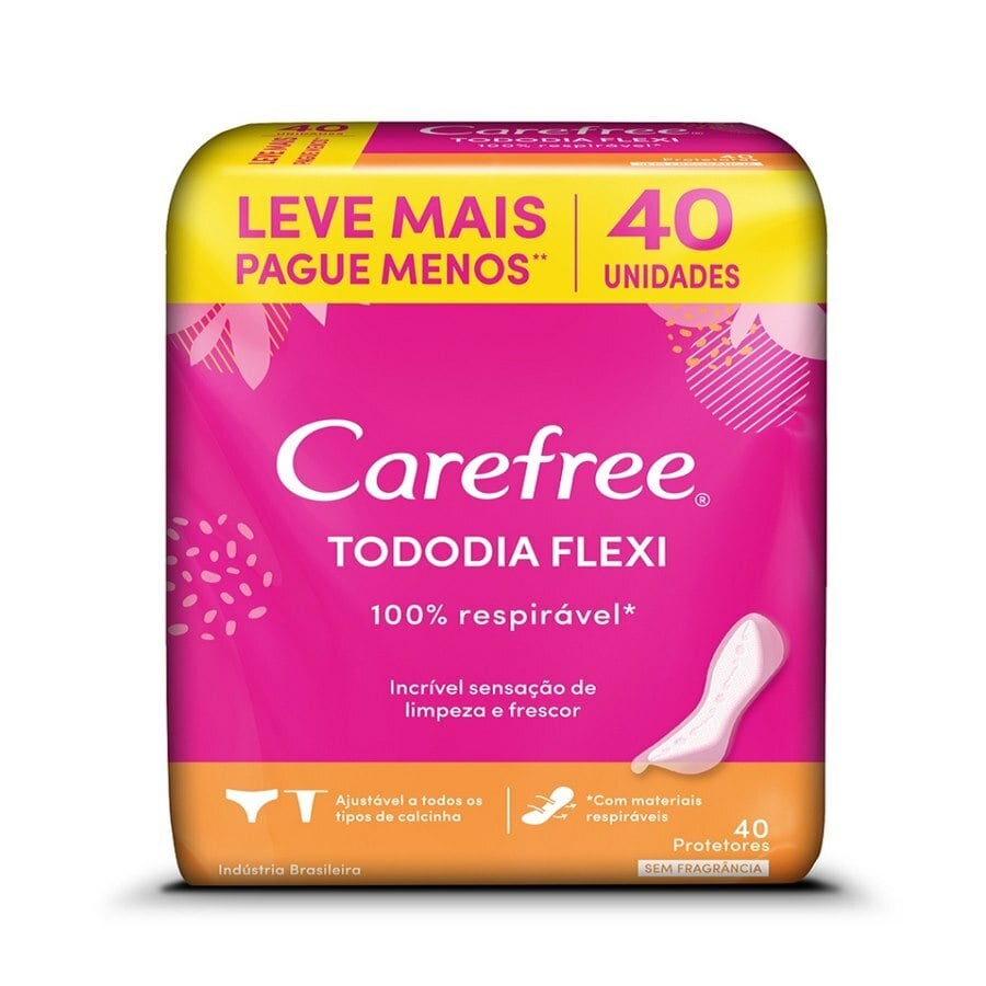 PROTETOR CAREFREE C/40 UN TODO DIA. FLEXI S/ PERFUME