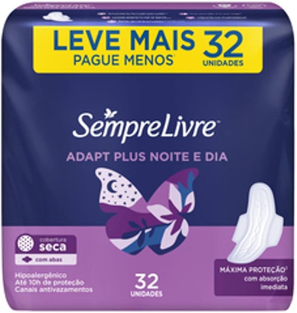 ABSORVENTE SEMPRE LIVRE NOITE E DIA C/32UN C/ABA SS L+P/-