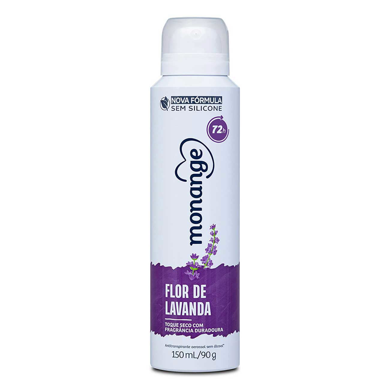 DESODORANTE AEROSSOL MONANGE 72H 150ML FLOR DE LAVANDA