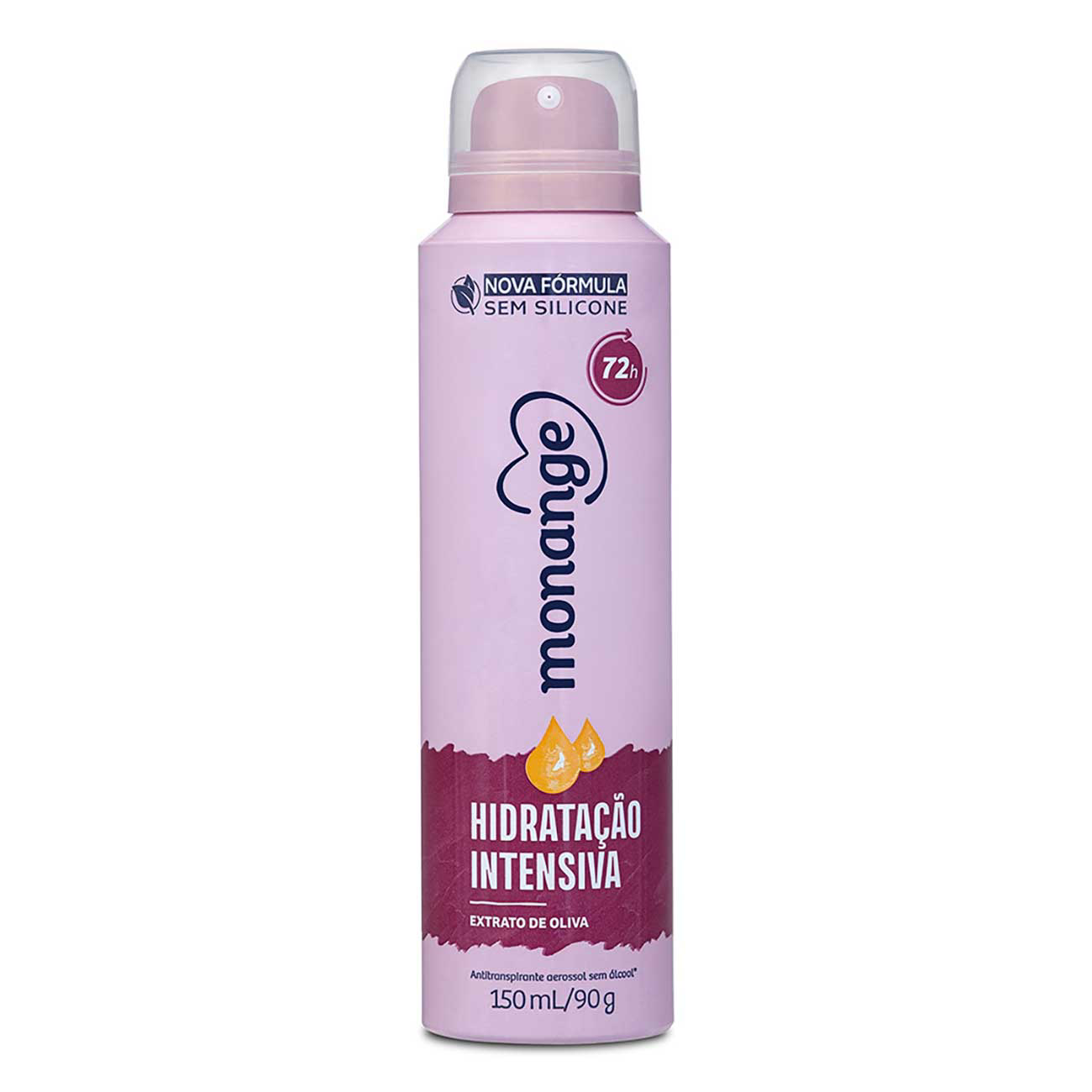 DESODORANTE AEROSSOL MONANGE 72H 150ML HIDRATACAO INTENSIVA
