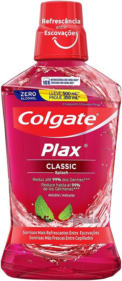 ENXAGUANTE BUCAL PLAX L500 P350ML CLASSIC