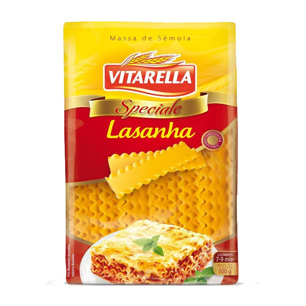 MACARRAO VITARELLA SEMOLA 500GR LASANHA