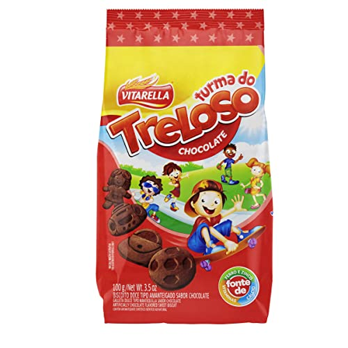 BISCOITO VITARELLA TURMA DO TRELOSO 100G CHOCOLATE
